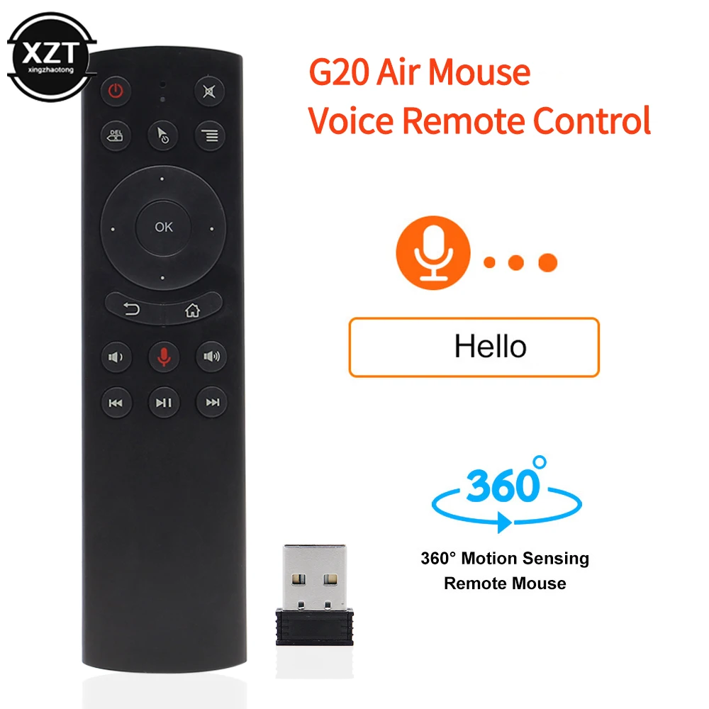 

G20 PRO Intelligent Projector Voice Remote Control 2.4G Wireless Backlight BT5.0 Air Mouse with Gyroscope for G20 BTS Plus