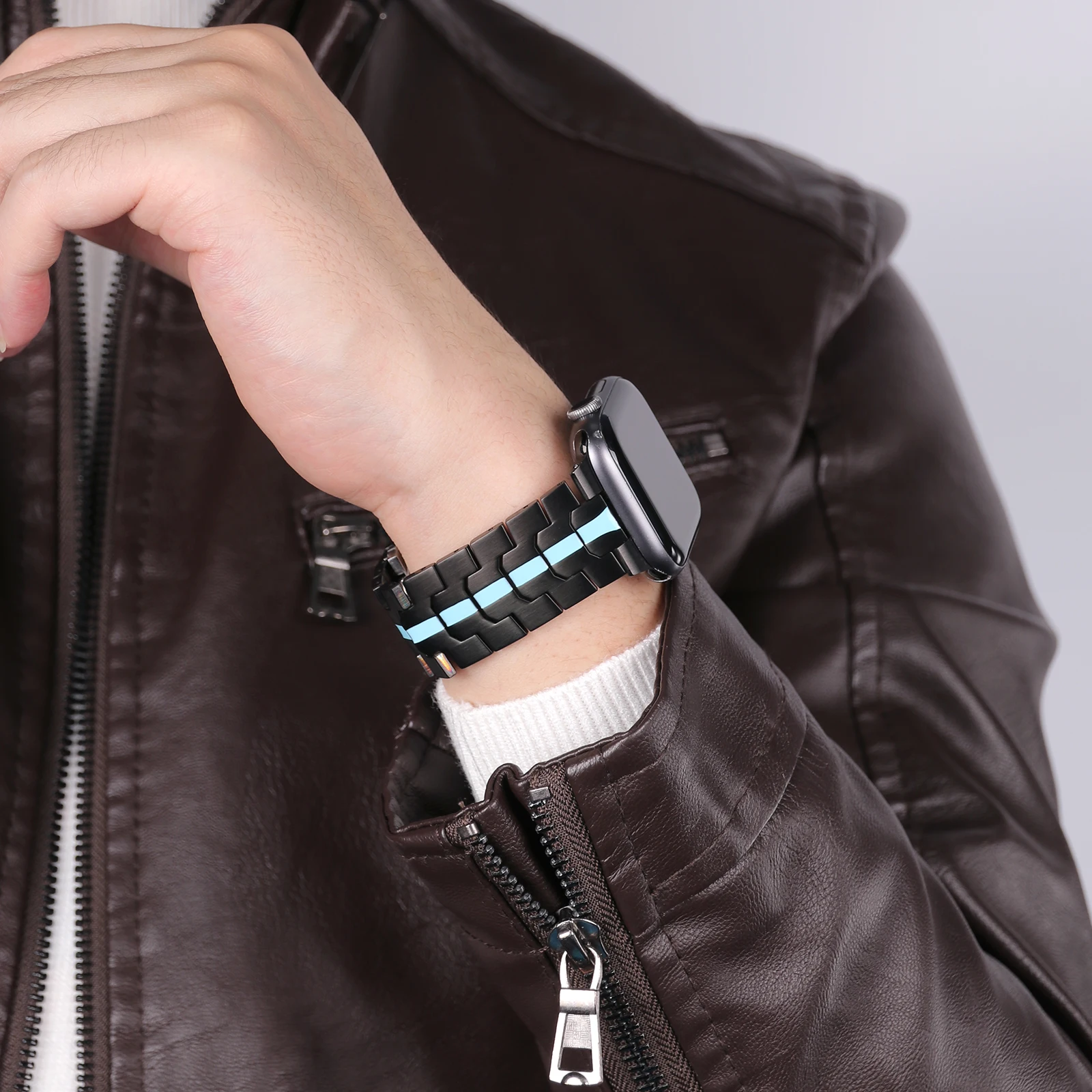 Metal Watch Strap For Apple Watch Ultra Band 49mm 45mm 41mm 44mm 40mm 42mm 38mm Stainless Steel Bracelet For iWatch Series 8 7 6