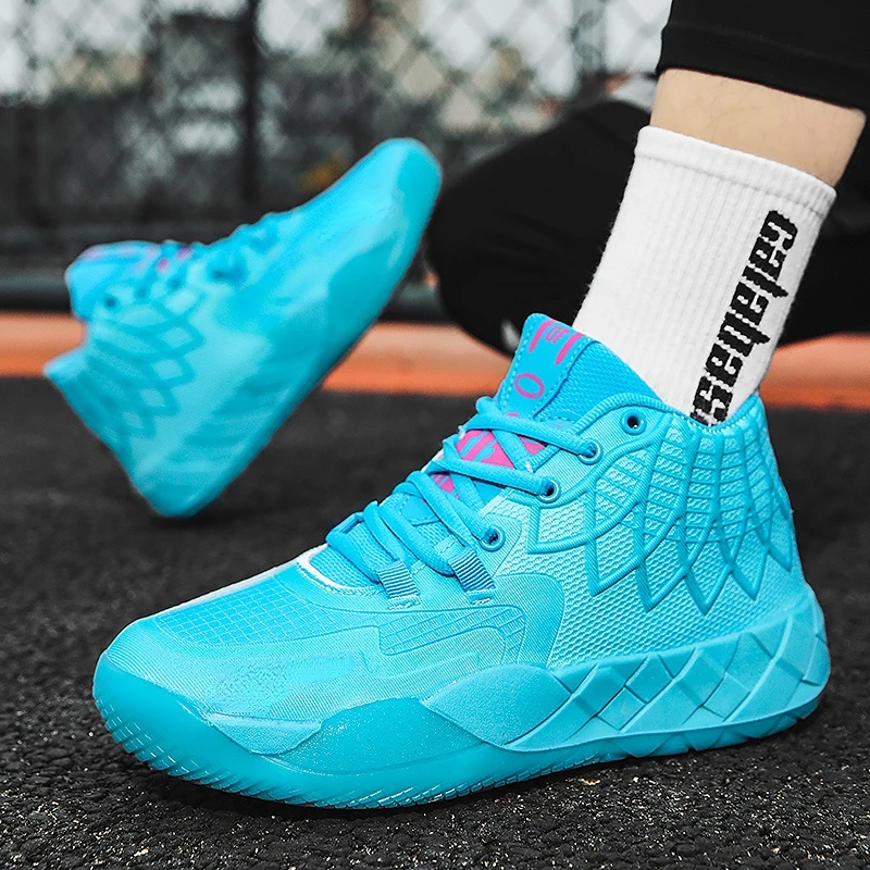 2023 New Basketball Training Shoes Male Brand Designer Sport Trainers Men Anti Slip Outdoor Sneakers High Ankles Basketball Shoe