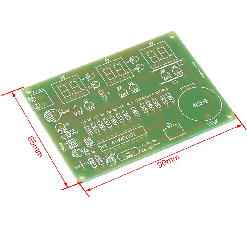 DIY Наборы AT89C2051 электронные часы цифровая трубка светодиодный Дисплей люкс