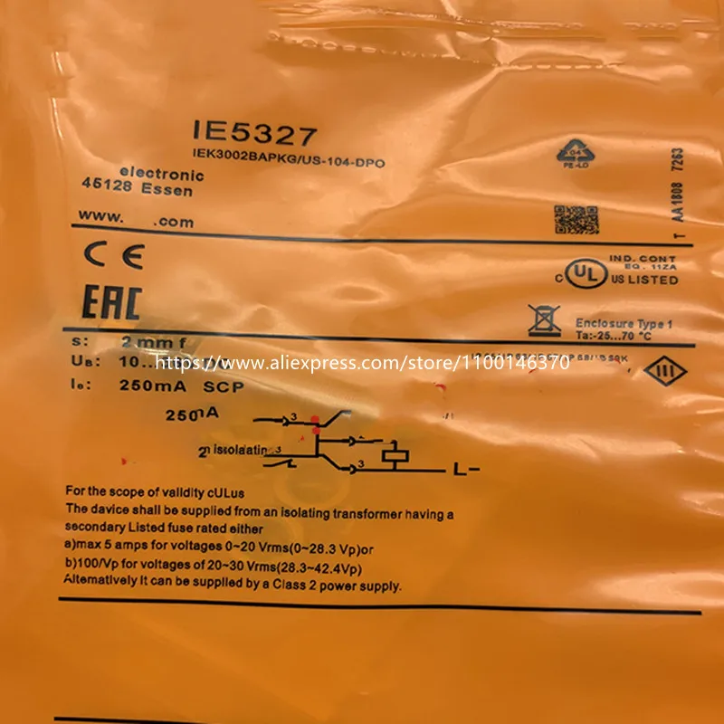 Новый высококачественный IFM Бесконтактный переключатель IE5318 IE5319 IE5327 IE5328 IE5288, 3 шт.