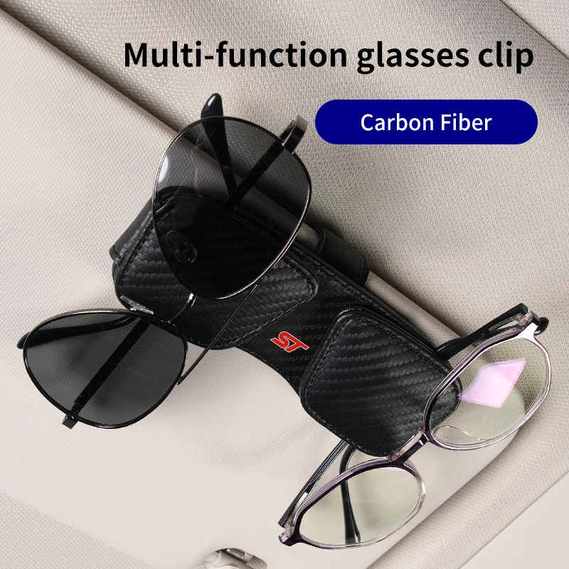 Магнитный автомобильный козырек держатель для очков кожаный органайзер карт