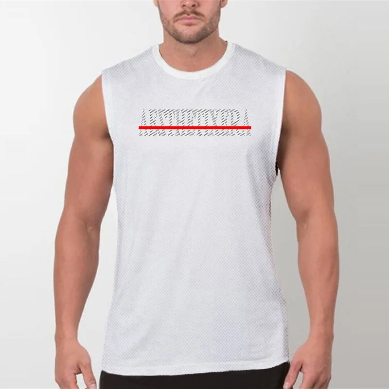 Майка мужская облегающая для фитнеса повседневная майка в стиле хип-хоп с