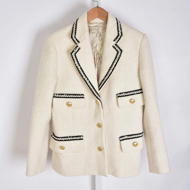 

Модный Блейзер Sandro, пальто, высококачественный Женский блейзер, куртка, весна-осень-зима, Laides, Блейзер, куртка, пальто, повседневное пальто ...