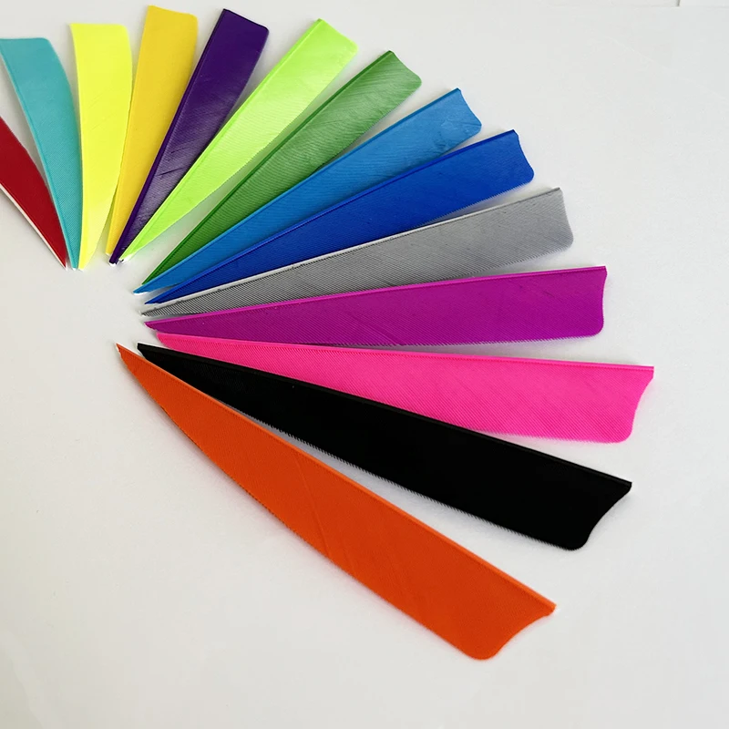 50 шт. 4 дюйма стрела с перьями индейки правое крылья щит лопасти для стрельбы из