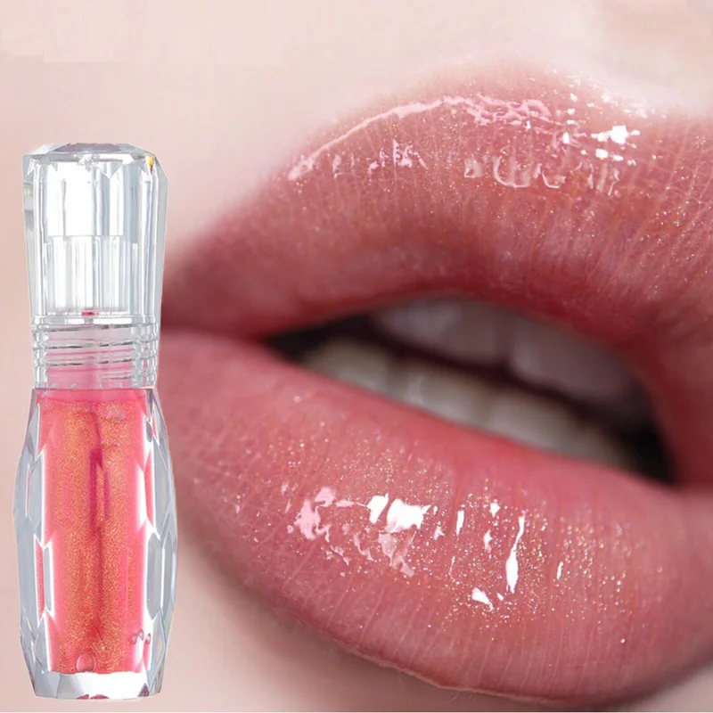 

Moisturizer Lip Plumper Long Lasting Waterproof Glitter Liquid Lipstick Plump Lip Gloss Tint Clear Lipgloss Korean