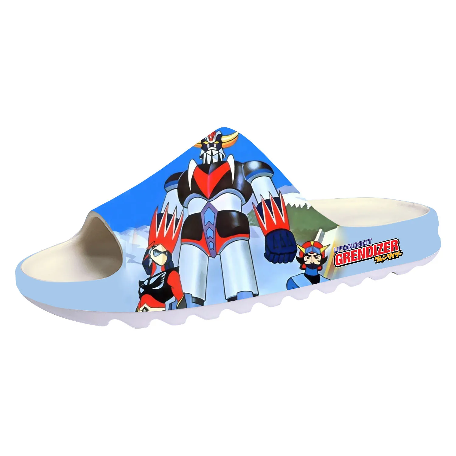UFO Robot Grendizer Cartoon Anime Soft Sole Sllipers Home Clogs Customized Water Shoes Men Women Teenager Step on Shit Sandals