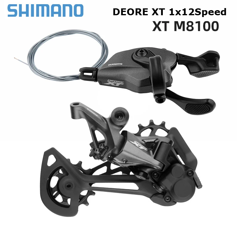 

Shimano Deore XT M8100 Derailleur Groupset SL-M8100-R Trigger Shifter Lever and Rear Derailleur for Mountain Bike Cycling Parts