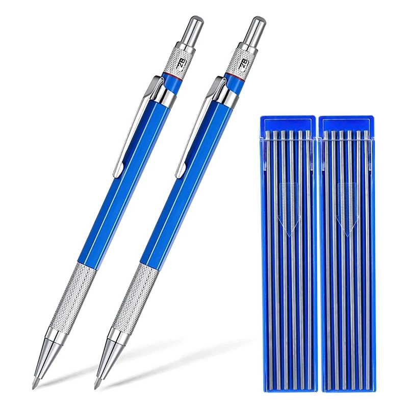 

Сварочный карандаш с круглыми заправками, 2,0 мм, механический карандаш-маркер для фитинга труб, сварочного аппарата, строительства, деревоо...