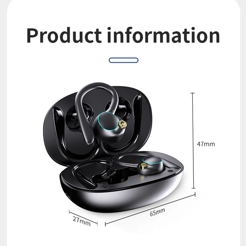 TWS Bluetooth 5.2 Wireless Headphones 