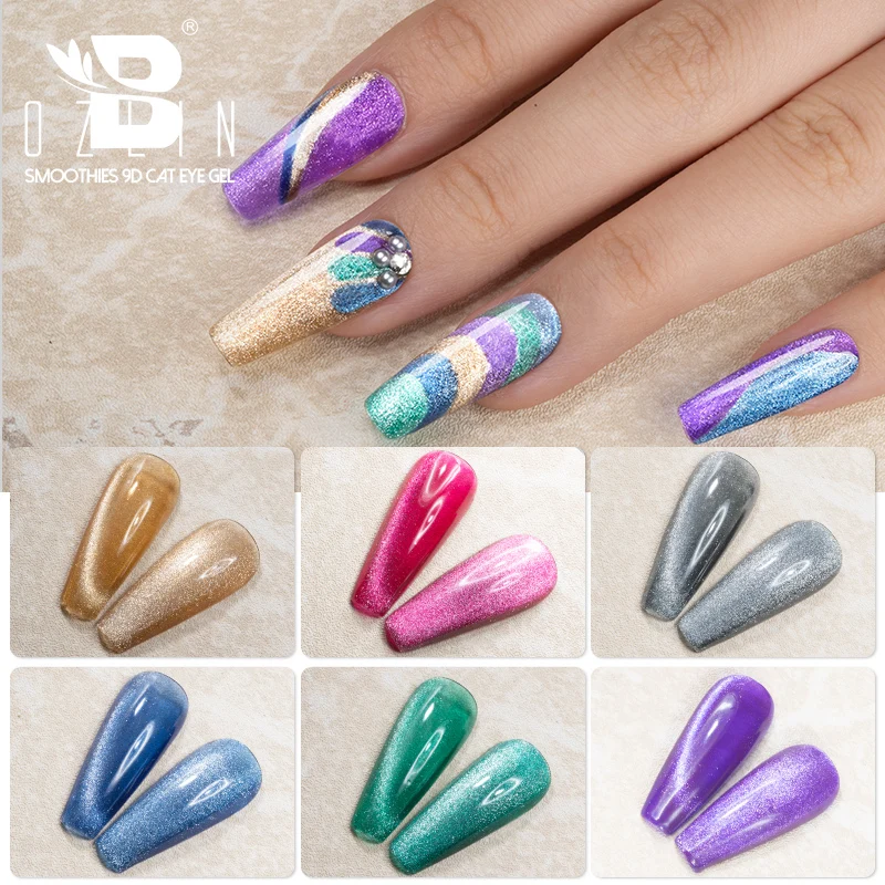 Магнитный Гель-лак для ногтей кошачий глаз 8 цветов |