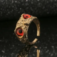 new exaggerated personality jewelry retro owl ring womens hip hop opening adjustable index finger holiday gift