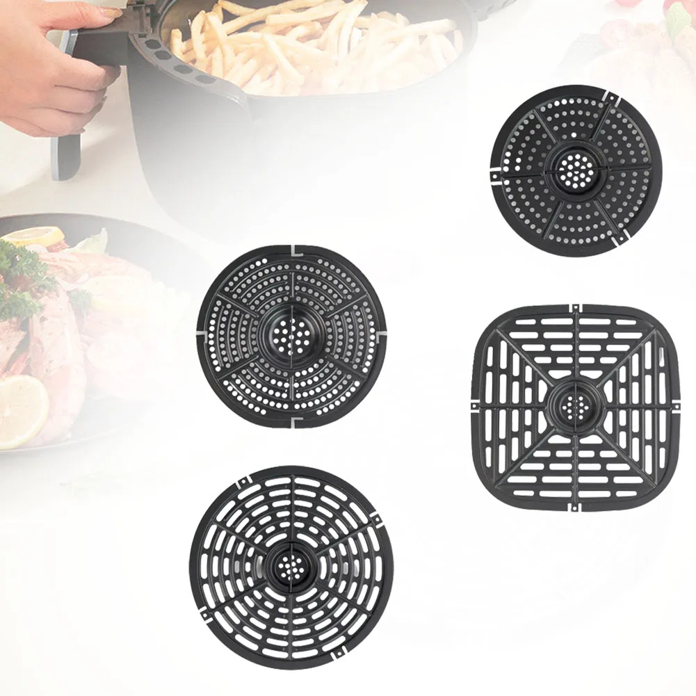 

Air Fryer Grill Air Fryer Basket Tray Gasket Air Fryer Accessories Multi Functional Multi Size For Chicken Hamburger Fish Shrimp