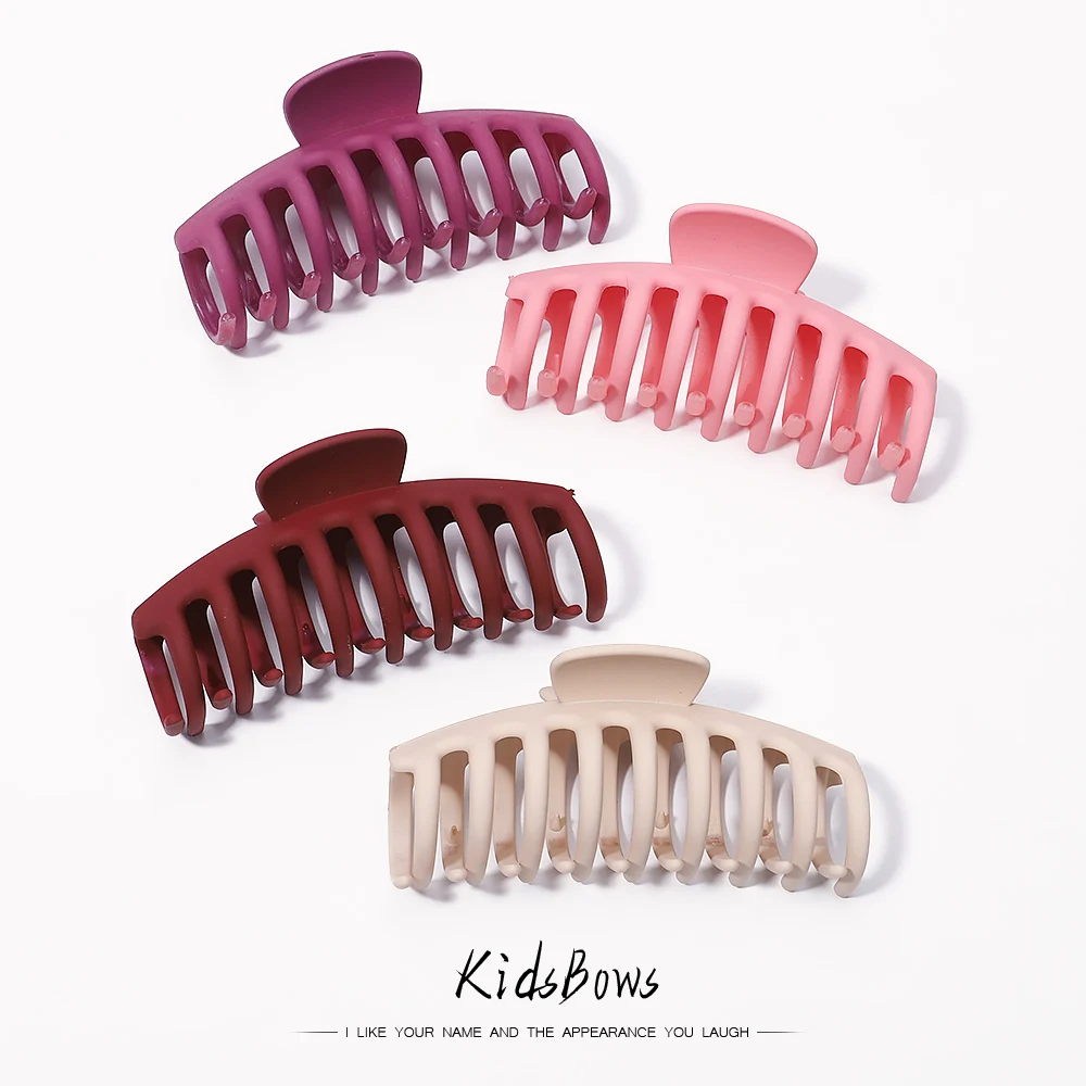 Hair Claw For Women Thin Thick Curly Hair Matte Claw Clips Strong Hold Jaw Clip