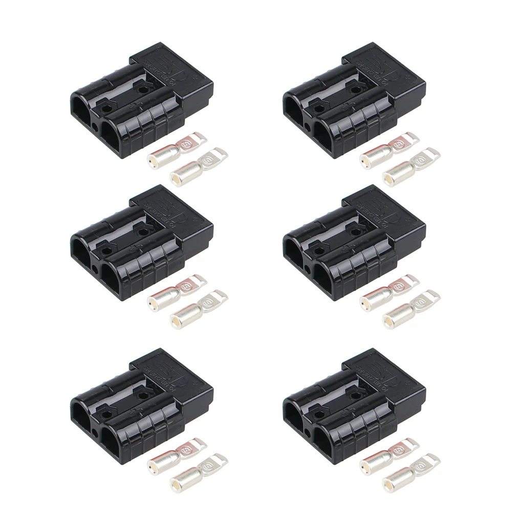 

6 Sets Automobile Battery Connector Portable Professional Shockproof Detachable Antiflaming RV Terminal Connectors