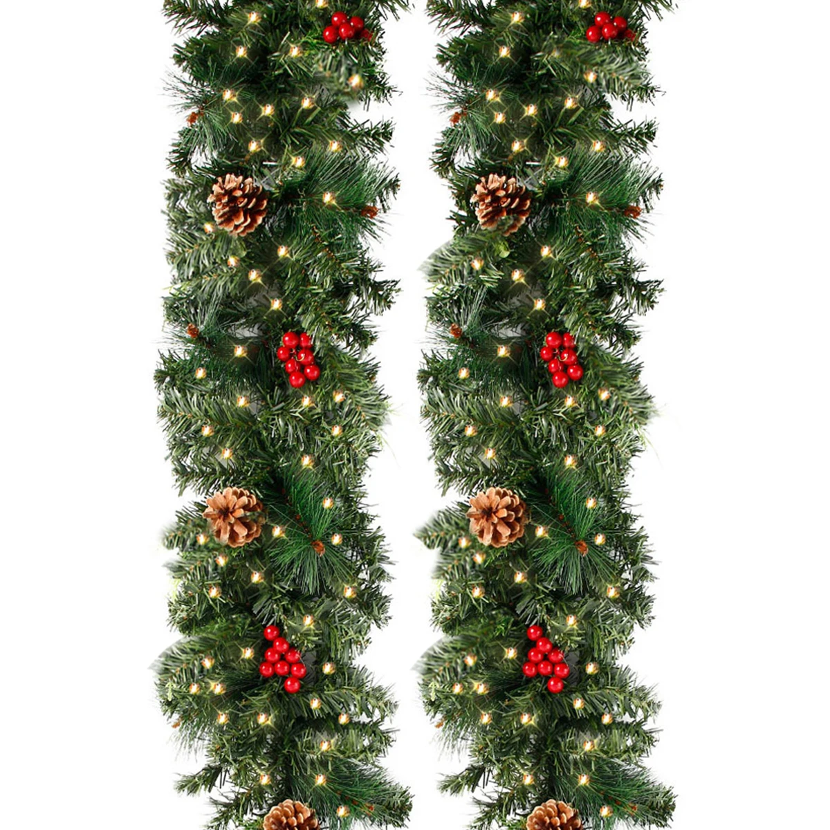 

Рождественская гирлянда с подсветкой, Рождественская елка из ротанга, искусственная лоза, работающая от батарейки, Рождественская гирлянд...