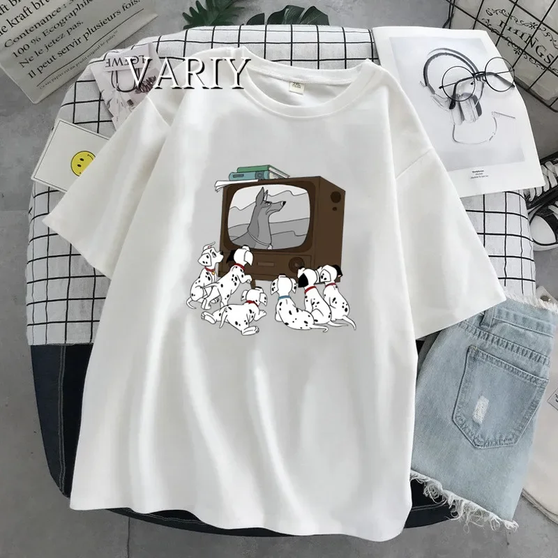 Футболка Kawaii Anime 101 милая женская забавная футболка с изображением леди и бродяга