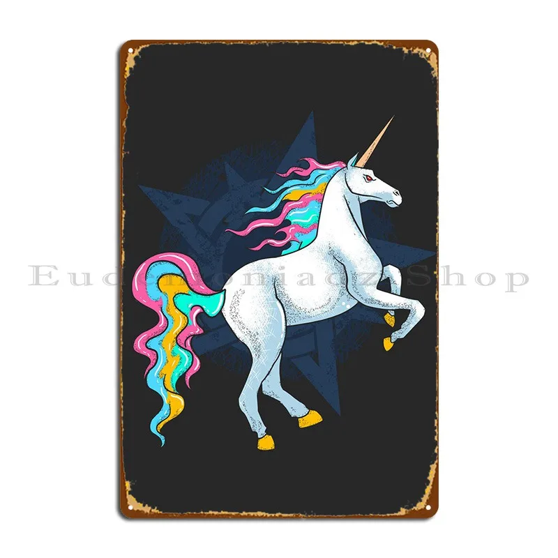 

Готический Единорог металлический плакат Плакат Бар классический паб настроить стену фотоплакат