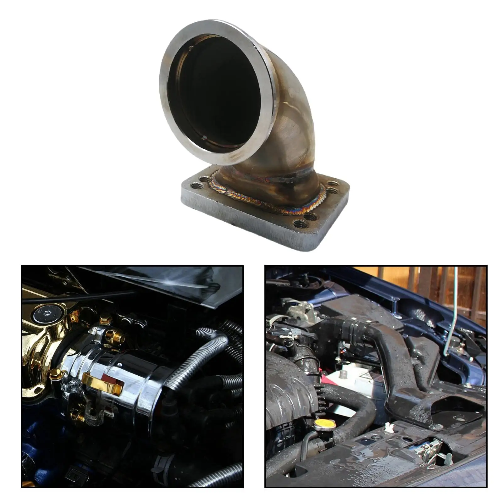 64 мм/2 5 дюйма Vband 90 градусов литой локоть адаптер фланец T3 T4