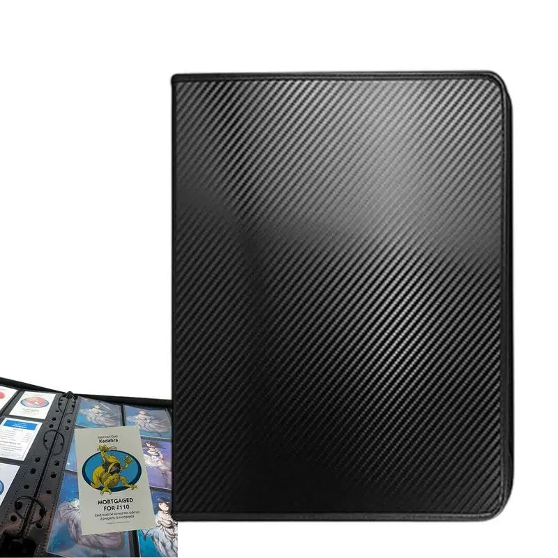 

360 Pcs Photo Pocket Trading Card Binder Album Notebook Playing Cards Map Display Binder Letters Protector Cards Book Folder