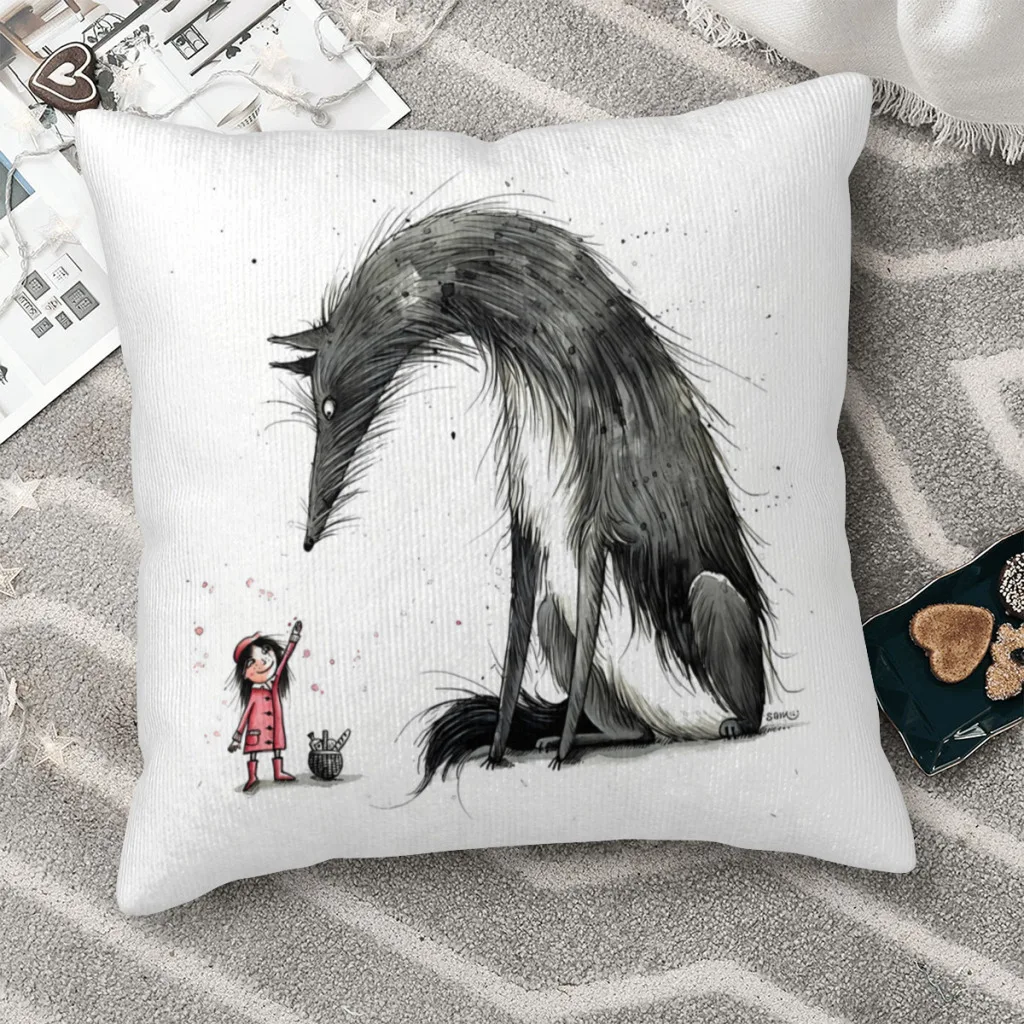 

Rotkappchen und der Wolf Little Red Riding Hood Cojines Throw Pillow Case Santoro Gorjuss Girl Cushion Home Sofa Chair Print