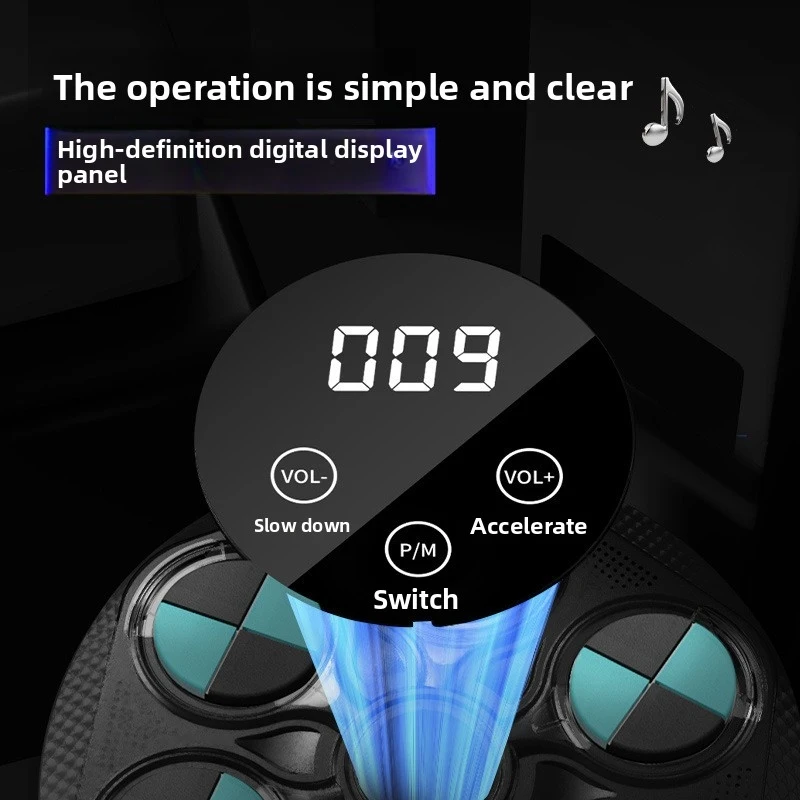 Фото Умная музыкальная боксерская груша Bluetooth для тренировок по реакции и спаррингу, настенный тренажер для фитнеса для взрослых и детей №3