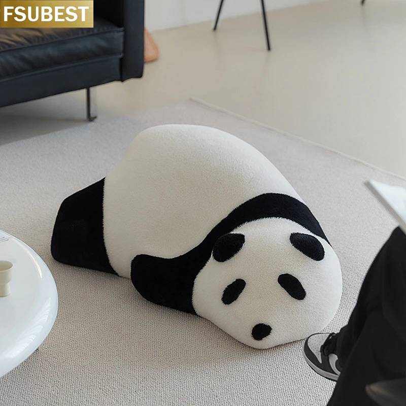 

FSUBEST Ins Puppy Bear Leisure Lazy Sofa Balcony Bedroom Single Child Animal Seat Sleeping Polar Bear Panda Sofa