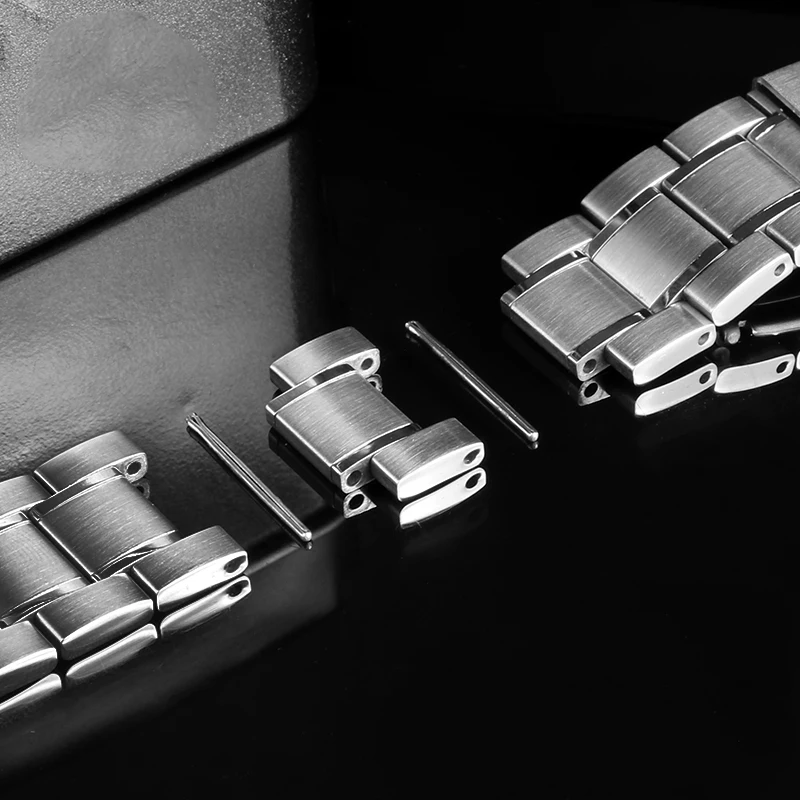 22mm Solid Curved End Strap for Casio MTP-1374 MTP-1375 Wrist Bracelet Top Quality Stainless Steel Watchband Metal Belt