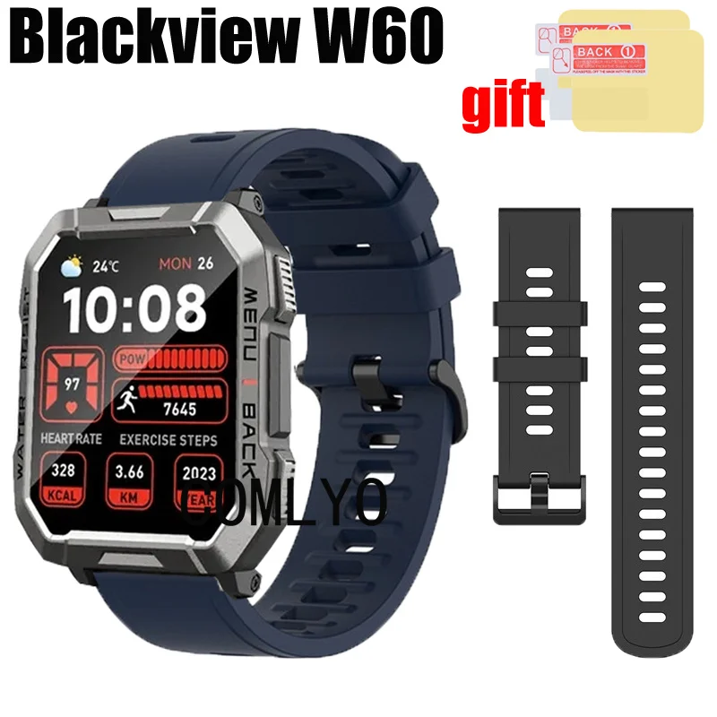 Силиконовый ремешок для Blackview W60 мягкий спортивный браслет мужчин и женщин