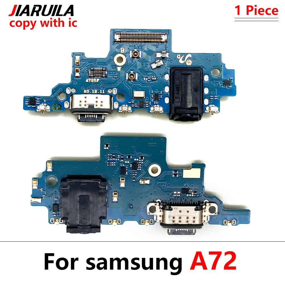 

1 шт. Новая плата зарядного устройства Flex для Samsung A72 разъем USB-порта док-станция зарядный порт гибкий кабель запасные части