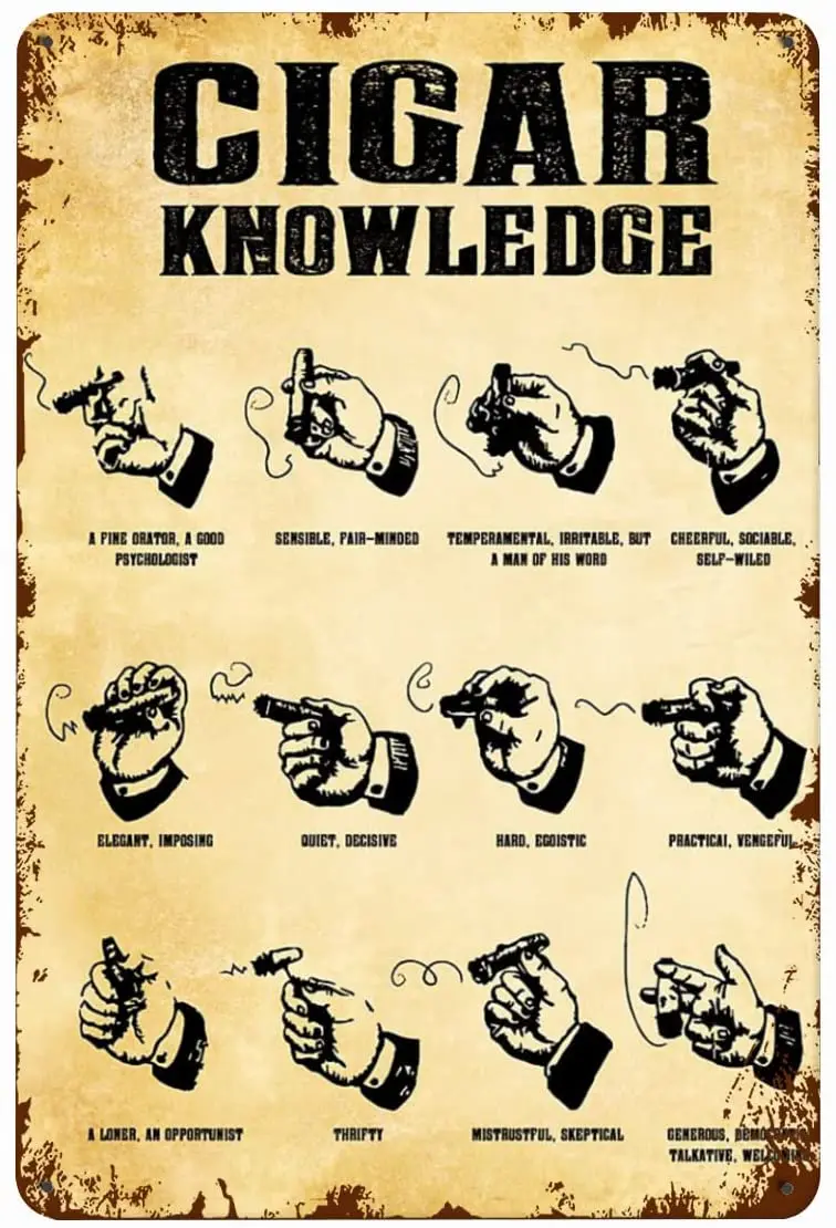 

Funyybl знания о сигарах для ретро плаката металлический жестяной знак железная картина открытка настенное украшение Новинка funbathroomтуалетная ...