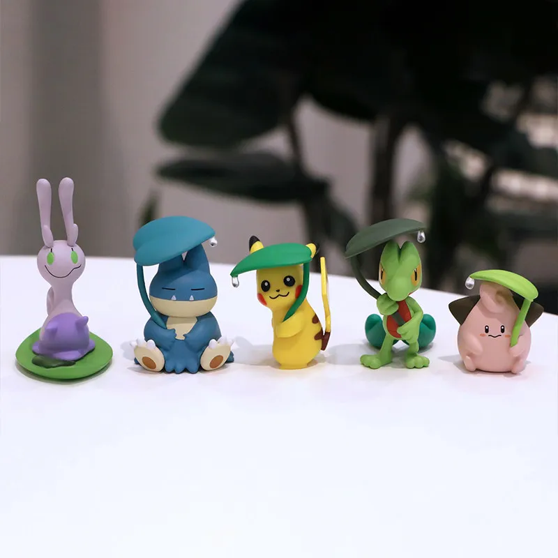 Фото Коллекционная фигурка-укрытие от дождя Takara Tomy Pokemon Pikachu Munchlax Cleffa в стиле гашапон для взрослых фанатов №3