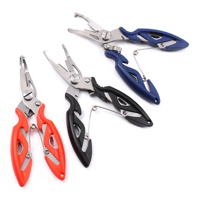 Curved mouth fishing pliers Trumpet mini multifunctional Luya pliers power horse fishing line clippers 1