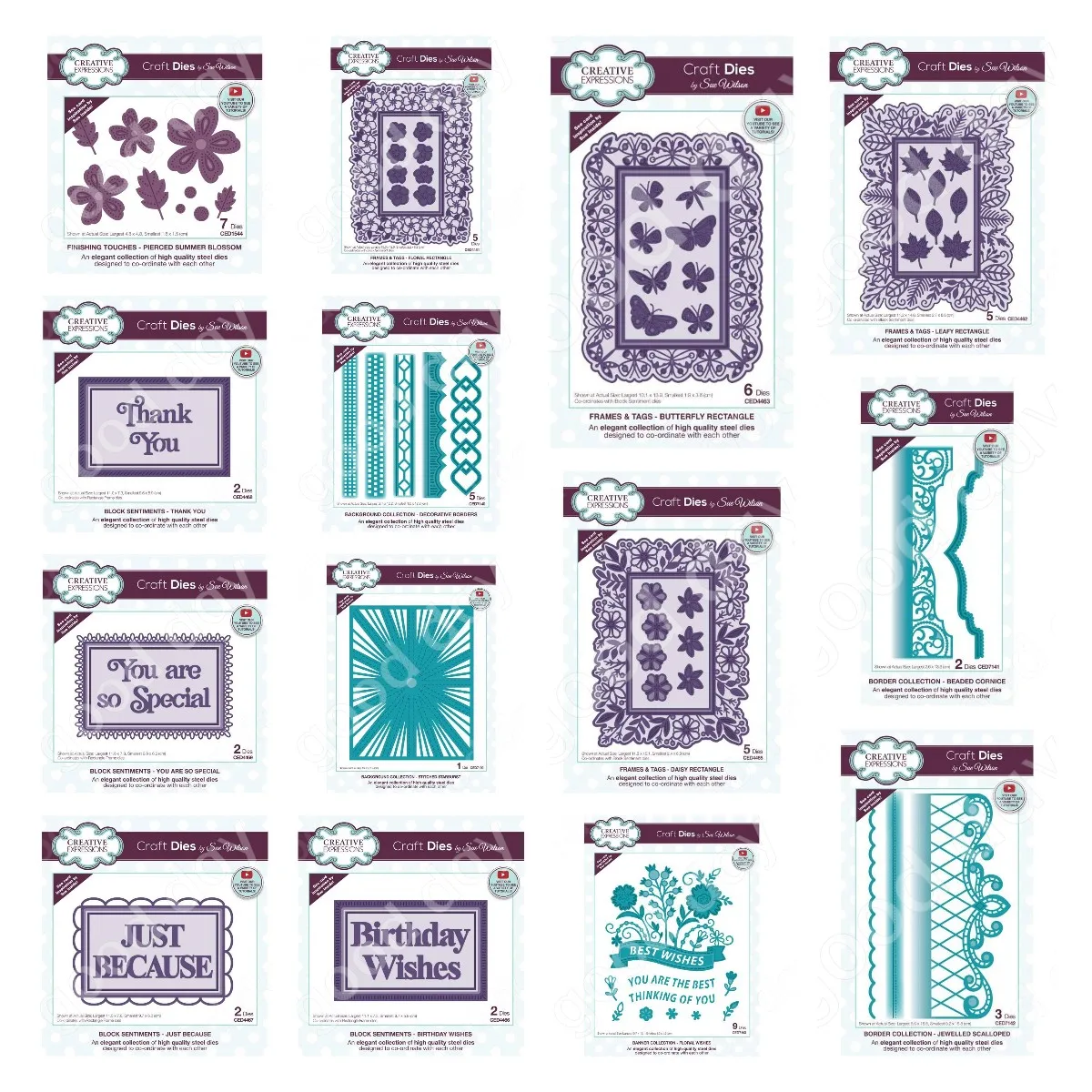 

Flower Rectangle Emotional Blessing Metal Cutting Dies Scrapbook Diary Decoration Embossing Template Diy Greeting Card Handmade