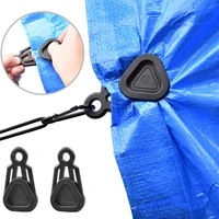 10pcs heavy duty tent clip wind rope clamp awning pull point clip tent hook windproof rope barb cliptent accessories