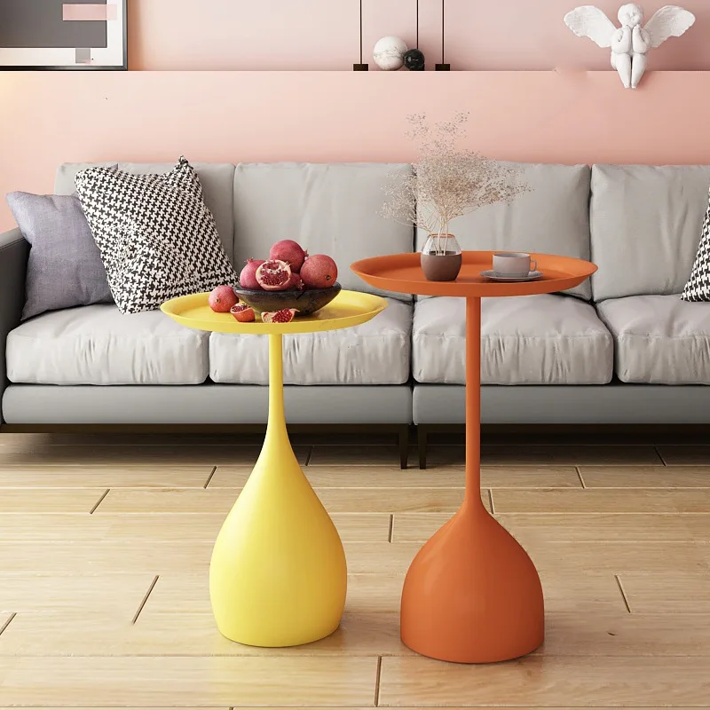 

Круглые металлические журнальные столики, современный многофункциональный кофейный столик в скандинавском стиле для гостиной, уникальные аксессуары для дома