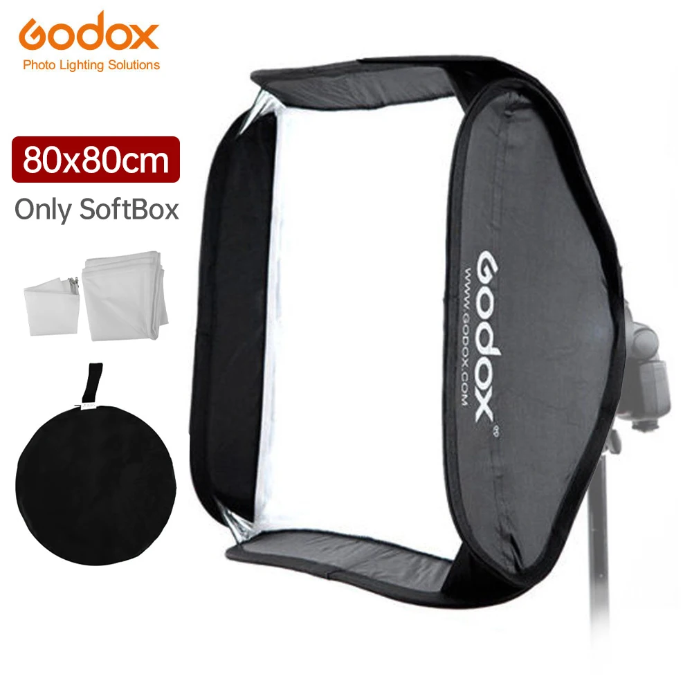 

Godox 32" * 32" 80*80cm 80x80cm foldable Soft Box Godox Suitbale for S-type Bracket Camera Studio Flash fit Bowens Elinchrom