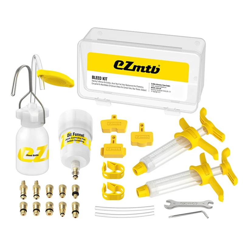

Ezmtb Bicycle Hydraulic Disc Brake Oil Bleed Kit Tools For SRAM,SHIMANO,MAGURA,Avid,MTB Road Bike Repair Tool