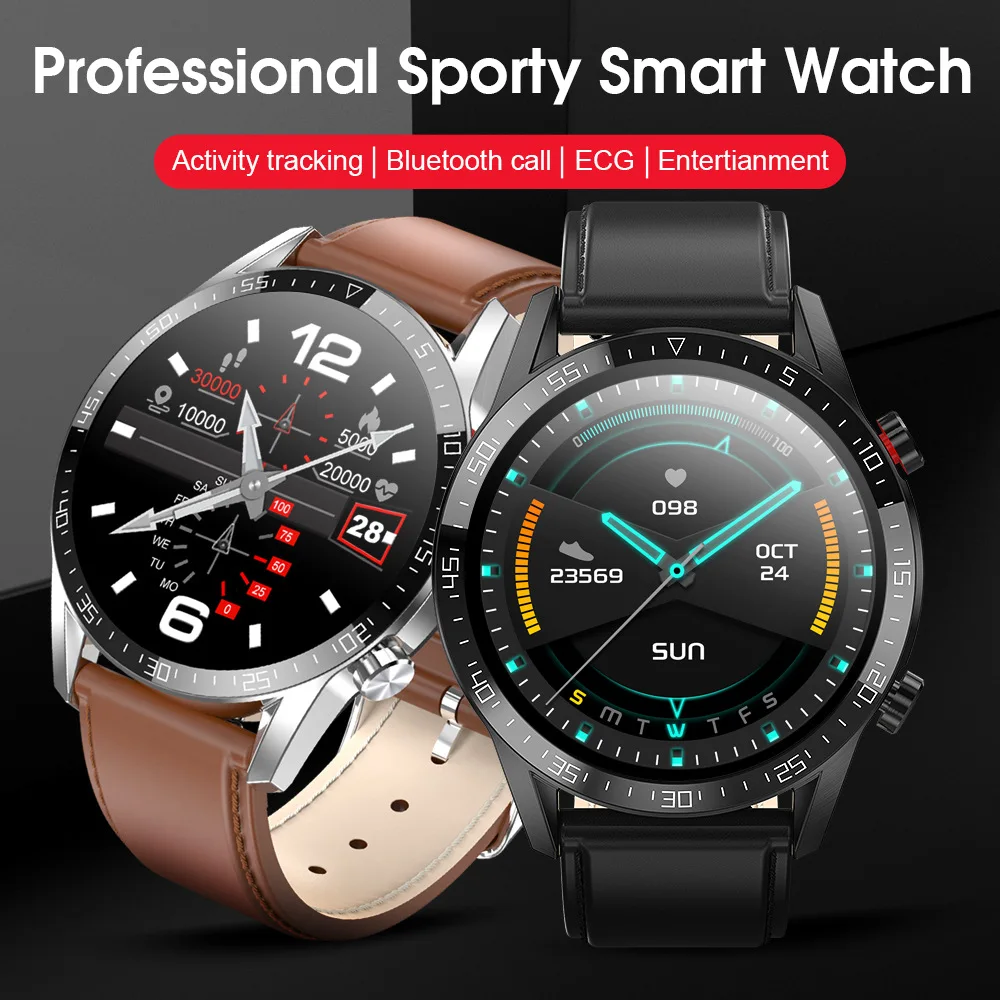 

New L13 Smart Watch Men IP68 Waterproof ECG PPG Bluetooth Call Blood Pressure Heart Rate Fitness Tracker sports Smartwatch