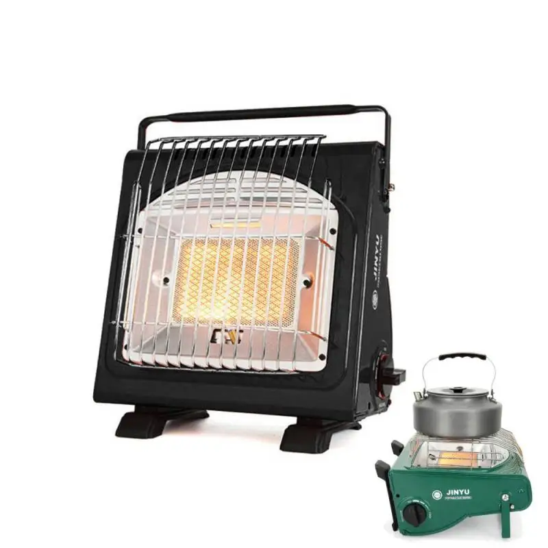 1.7KW High Power Burner Portable Heater Multifunctional Gas Heater Ceramic Heater Adjustable Stove Heater for Outdoor Camping