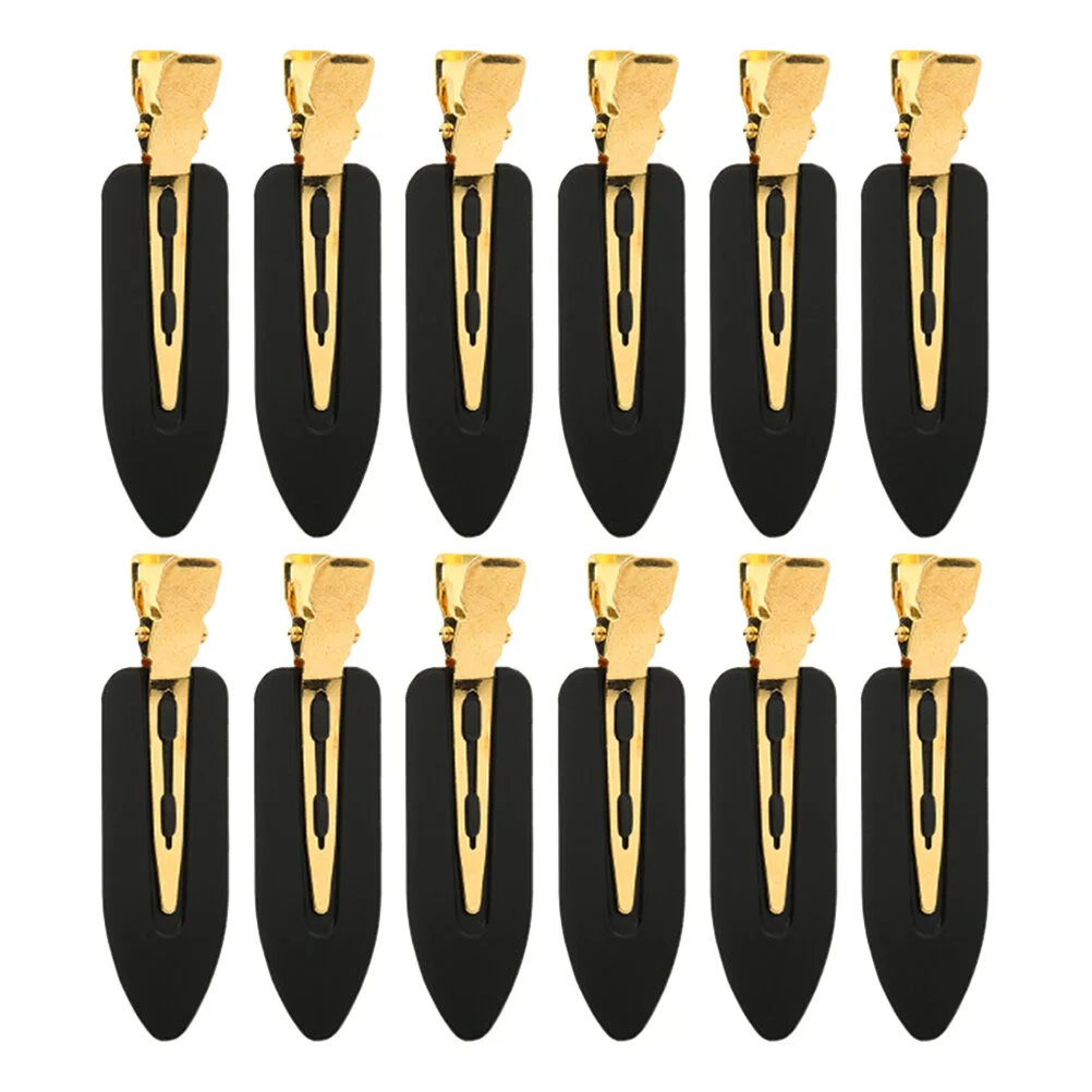 

12 Pieces Bend Hair Clips, Makeup Clips for Hairstyling, Crease Hair Clips for and