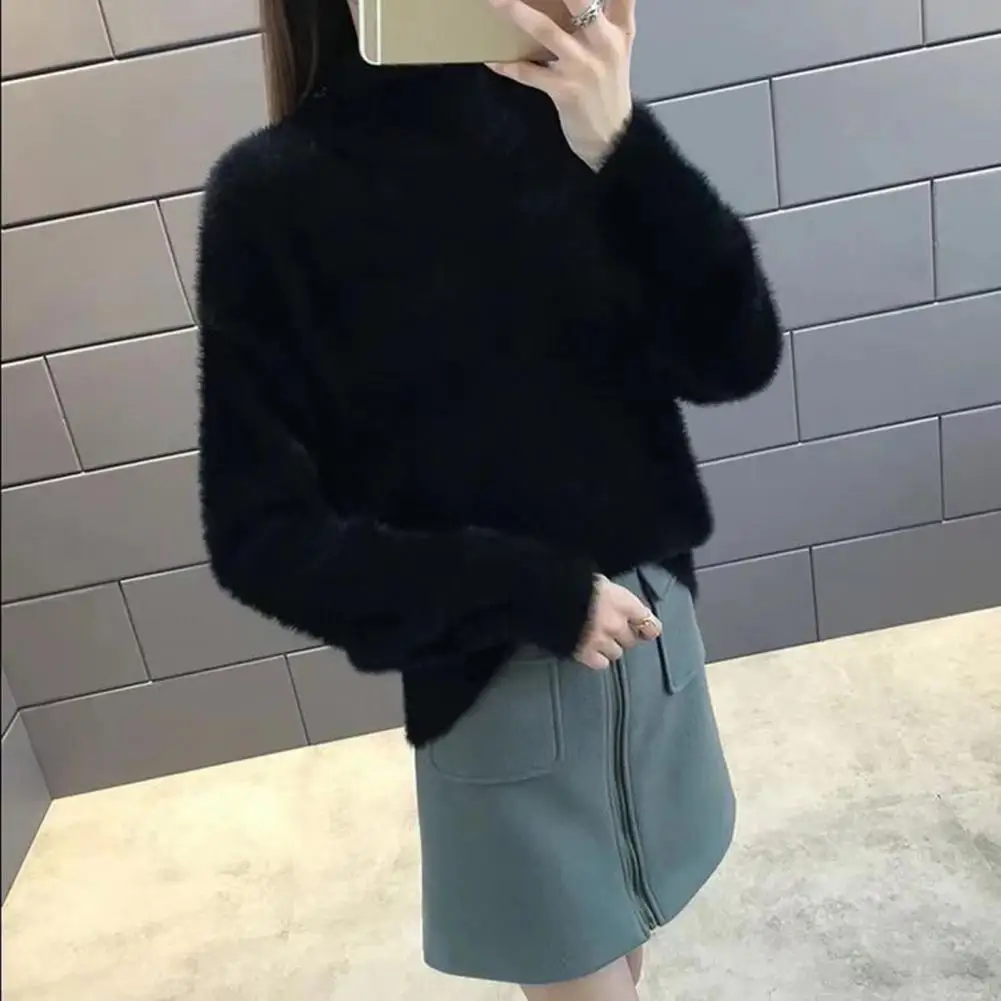 Эластичный женский свитер уютная коллекция трикотажных изделий с коротким