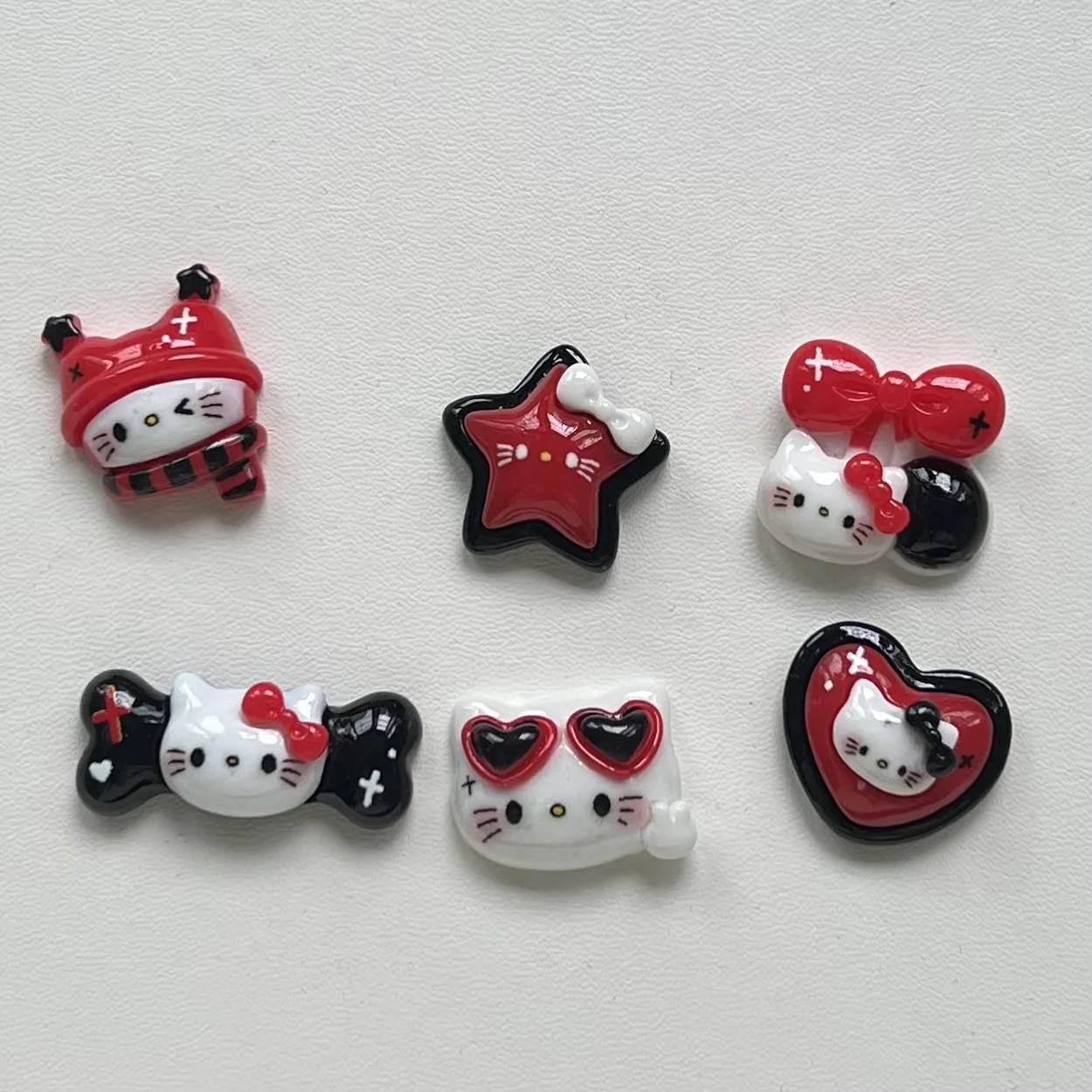 5 шт. miniso красный черный hello kitty мультяшная серия