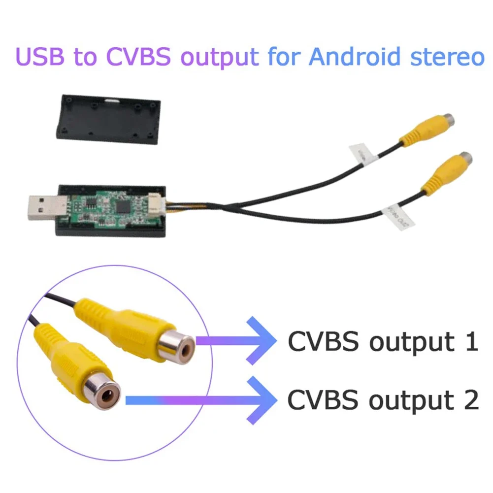 Кабель-адаптер Видеовыхода USB К CVBS RCA Для Мультимедийного Плеер ...