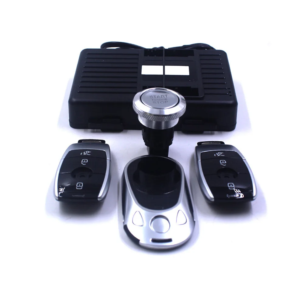 

PLUSOBD Engine Remote Start Stop Car Alarm System Car Push to Starter Keyless Entry For Mercedes Benz SLK 2011 2012 2013 2014