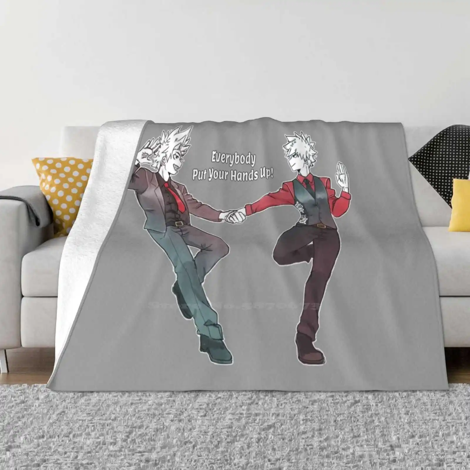 Kiribaku-Dance новое продаваемое фланелевое мягкое одеяло с принтом на заказ Bnha Kiribaku