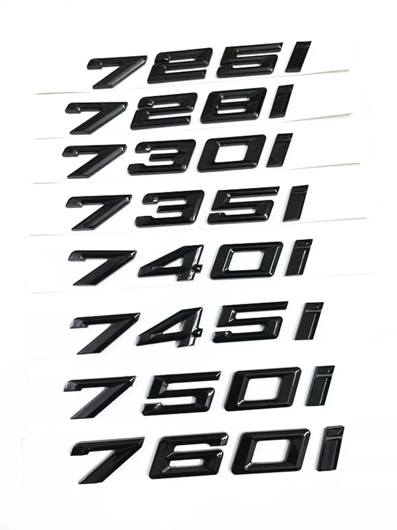 Автомобильная наклейка с надписью логотипа BMW Серия 728I 730i 740i 735I 745I 760i E38 E65 E66 F01 F02 G11