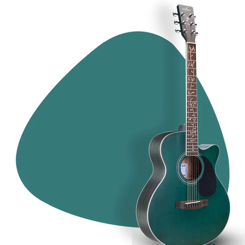 Деревянная акустическая гитара Fender профессиональная фольклорная 6-струнная для