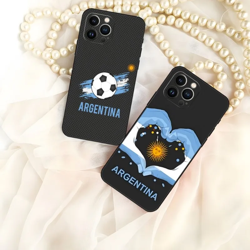 

Чехол с флагом Аргентины для телефона Iphone 13 Pro Max 14 Mini 12 11 X Xr Xs 6 6s 7 8 Plus, силиконовая Мягкая задняя крышка