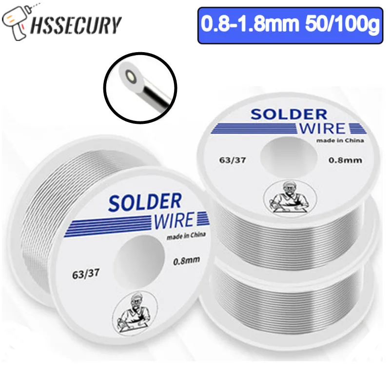 

Soldering Tin Wire 1.0mm/0.8mm/0.6mm Tin Lead Tin Wire Melt Rosin Core Solder Soldering Wire Roll No-clean Lead Welding Wire